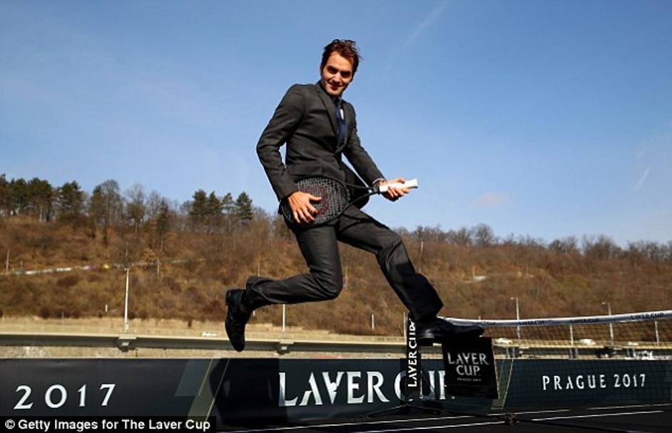 Ha vinto Federer. Che festeggia cos... Getty 